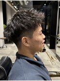 メンズカット×ツイストスパイラルパーマ