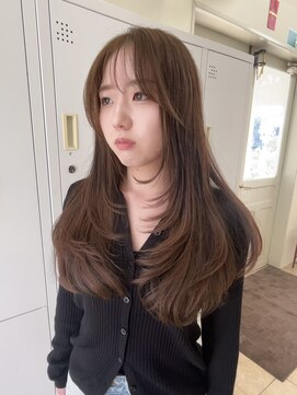 エクファ ヘア シェリル 草津 南草津店(ex-fa hair cherir) 着物ヘア/ダークアッシュ/ミディアムレイヤーカット/南草津