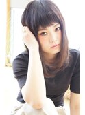 【TORSO】前髪短めブラックミディ