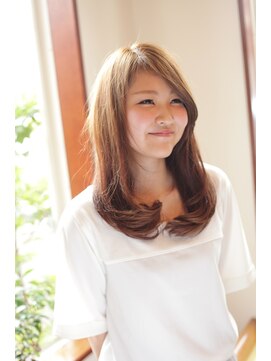 ガビーヘアルーブ(gabi hair LOOB) 小顔ミディアム×ワンカール