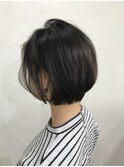 【ALIUS 池袋 小川真一】暗髪×チタングレージュボブ
