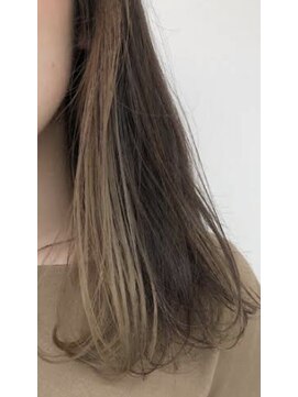 エスヘアー 名古屋 金山(es hair) 大人かわいい艶！シークレット『イヤリングカラー』【髪質改善】