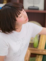 カバーヘア ブリス 上尾西口店(COVER HAIR bliss) ■大人ガーリー切りっぱなしミニボブ14-2★上尾10代20代30代