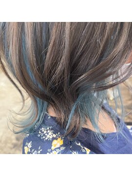 ナンバー デセオ 吉祥寺(N° deseo) 大人かわいいくびれミディラベンダーインナーカラー