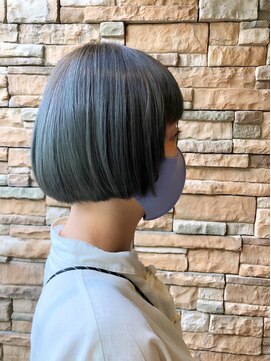 エノモト(ENOMOTO) 大人可愛いミニボブモスグリーンカラー20代30代40代