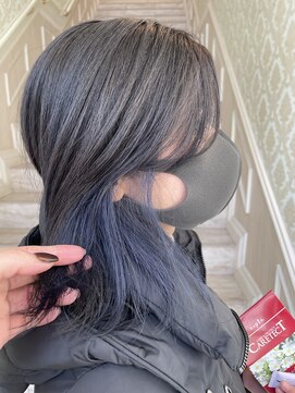 ティンク(Tink) 〇 チラ見せインナー ネイビー 〇【くまだななみ】