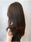 毛流れレイヤーカットコットンブラウン_チェリー_ba404921