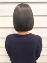 《New-Line 代表YUTAKA》ぶつ切りボブ 髪質改善