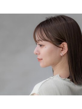 オースティン 調布アミックス(AUSTIN) 大人かわいい前髪セシルカットココアブラウンフリンジウェーブ