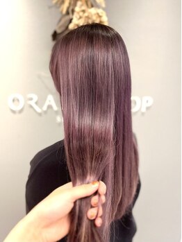 オレンジポップ 南行徳店(ORANGE POP)の写真/髪のダメージを気にせずに、理想の色味を叶えてくれる☆グレイカラーも、艶感のある綺麗な発色が手に入る。