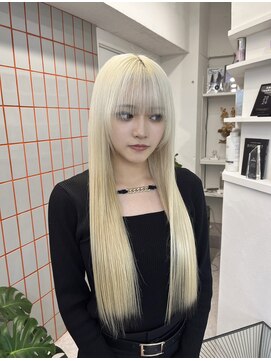 ペレ 渋谷(PELE) 切りっぱなしボブ/エアリーロング/美髪/ピンクブラウン/渋谷