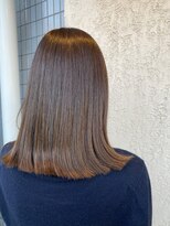 フロア(FLOOR) ストレートパーマ/ロブ/ミルクティーカラー