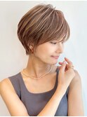絶壁解消ショート×ひし形小顔×30代40代50代×ショートボブN