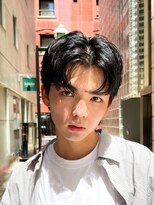 ガーデン 銀座(GARDEN)&nbsp;艶センターパートニュアンスパーマダークアッシュ韓国マッシュ