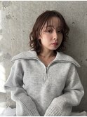 シースルーバング×ゆるふわボブ