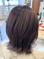 フラバー(flover)&nbsp;ブリーチなしダブルカラーでできる透明感グレージュ【miyabi】