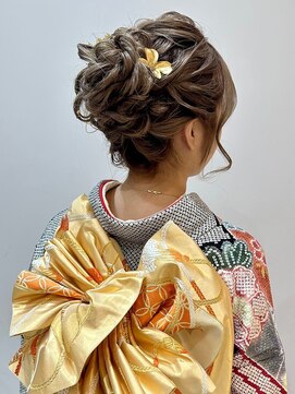 ヒビヲ(HIBIO) 横浜卒業式ヘア着付け成人式浴衣ダブルカラーハイトーンカラー