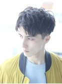 【Hale】ブルーブラックNo2578韓国マッシュスパイキーショート