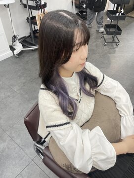 アオ(AO。) インナーカラー/ブルーカラー/ラベンダーカラー