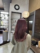アールトゥーヘアー(art To Hair)&nbsp;ピンクカラー/レッドピンク/ロングヘア/春カラー