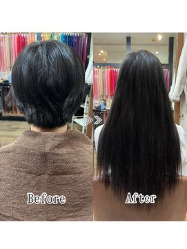 エクステンションシュシュ(Extension chou chou) 黒髪ロング
