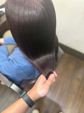 グラス 春吉1号店(glass) 【髪質改善】酸性ストレート+カット+カラー+4stepTR
