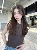 レイヤーカット小顔に見せるヘア/韓国ヘア/髪質改善/福岡/博多