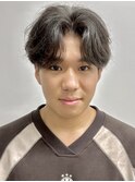 曲がる縮毛矯正/縮毛矯正/センターパート/千葉駅/千葉/齊藤大樹