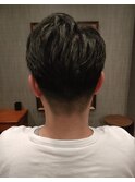 好印象ツーブロックバーバースタイル