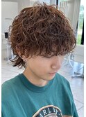 波巻きスパイラルパーマメンズマッシュツイストスパイラルパーマ
