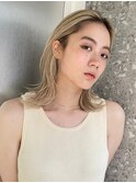 外国人のような透明感が人気のブロンドヘア