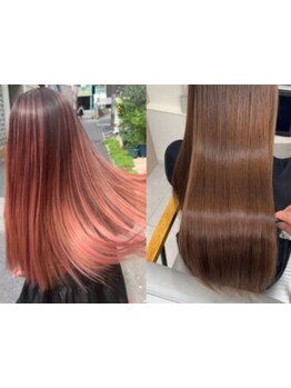 今までと違う！髪質改善・縮毛矯正◇ダメージを極限まで抑え,柔らかい仕上がりとツヤが手に入る★薬院/平尾