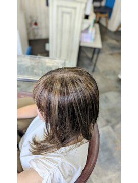 ヘアリゾートエーアイ 浅草店(hair resort Ai) 白髪ぼかしハイライト+アディクシーカラー白髪ぼかし