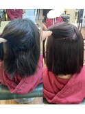 癖、広がりを扱いやすい髪質へ◎髪質改善ストレート