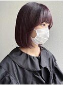 ヘイリーボブ/バーガンディ/ルーツカラー