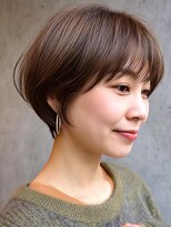 アビリタ(abilita)&nbsp;ショート 小顔 ボブ ココアベージュ 白髪ぼかし 30代40代50代