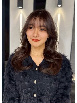 ハオ(hao) 【hao渋谷】ココアベージュ×バタフライカット