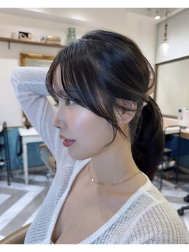 ロンドアベニール 北千住(Lond avenir) 韓国顔周り/バタフライカット/ミディアムレイヤーカット北千住