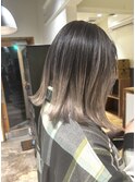 ハイライト　バレイヤージュ　ショート　レイヤー　髪質改善