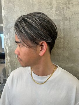 メンズサロン キング 枚方店(Men’s salon K!ng) 韓国マッシュセンターパートツーブロックメンズハイライトウルフ