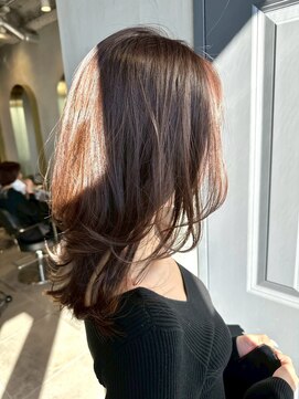 ジェコ ブラン(gecko. brun) 顔周りレイヤー/ショコラブラウン/韓国っぽ艶髪 #武蔵小山美容室