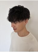 メンズカット/メンズパーマ/波巻きスパイラルパーマ/眉カット