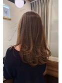 大人上品レイヤーカット＊透明感カラー＊シアーベージュ＊顔周り