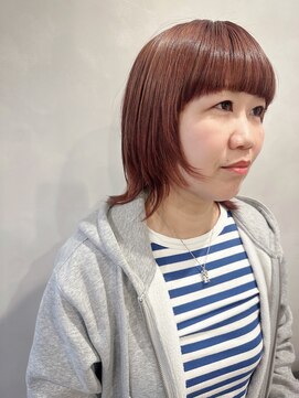 ラトリエコンタン(L´atelier Content) 【shima】伸ばしかけウルフ/ハッシュカット／ココアピンク