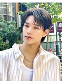 MEN’S HAIR/波巻きツイストスパイラル/リバースセンターパート