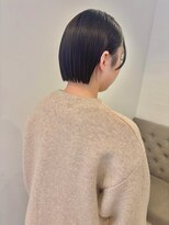 エルフレームバイワンラヴェスト(L'FLAME by one Lovest)&nbsp;ミルクティーベージュダブルカラーインナーカラーショートボブ