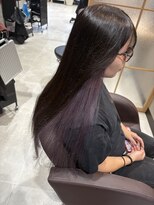 【全席完全個室サロン】ef lien西大寺 × 髪質改善ミルボンAujua認定サロン&nbsp;ピアスカラー ラベンダー