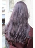 黒髪暗髪×モーブ×バイオレット×無造作ウェーブ×大人かわいい