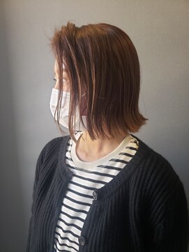 ペネロープ(Penelope) 切りっぱなし/ミニボブ/ワンレンボブ/ハイライトカラー 遠藤至
