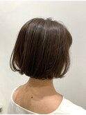 【脱白髪染めハイライト】フォギーグレージュ